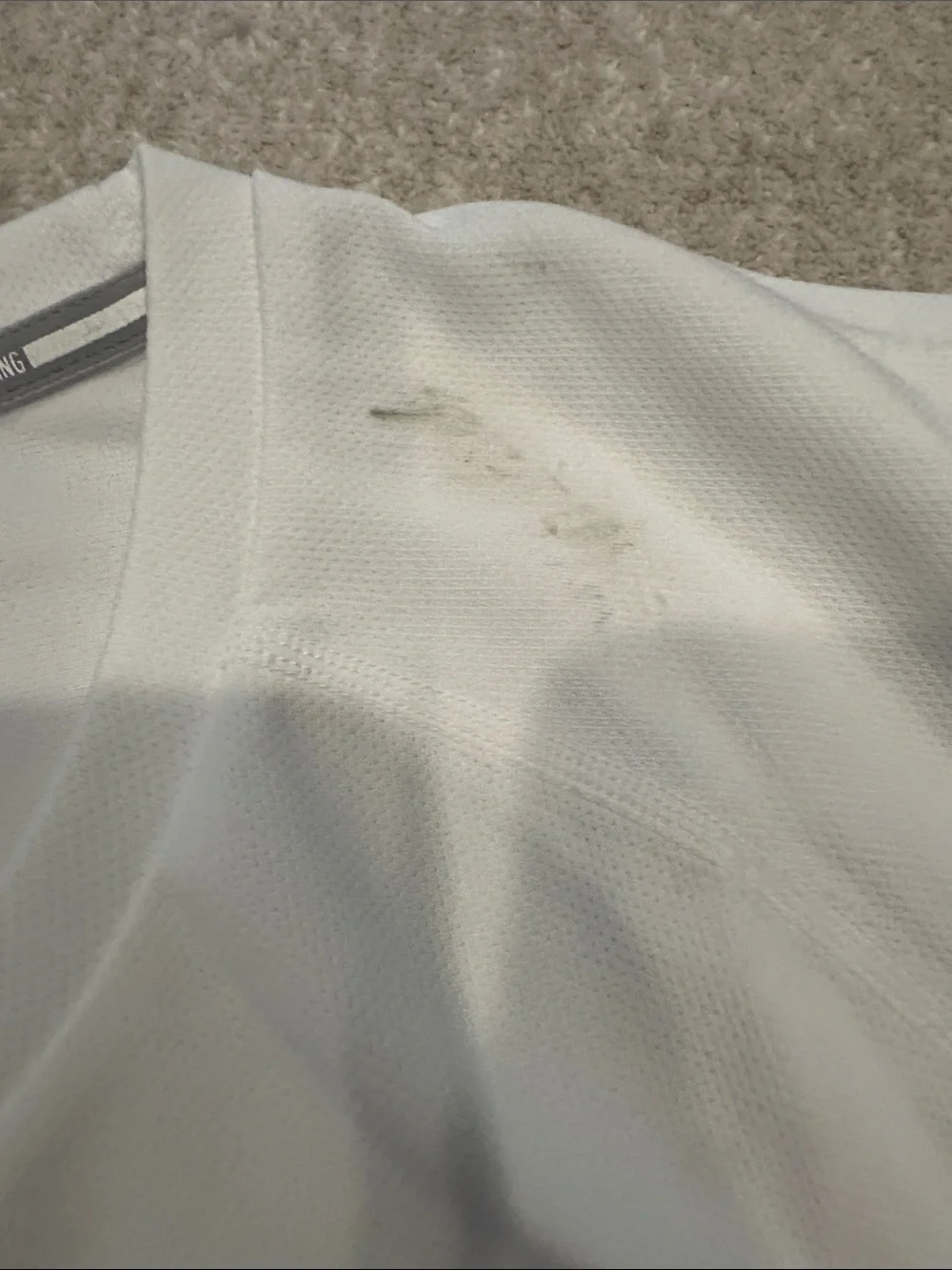Nike White Dri-FIT Short Sleeve Athletic Tee
